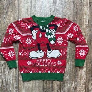 Disney Green and Red Sweater